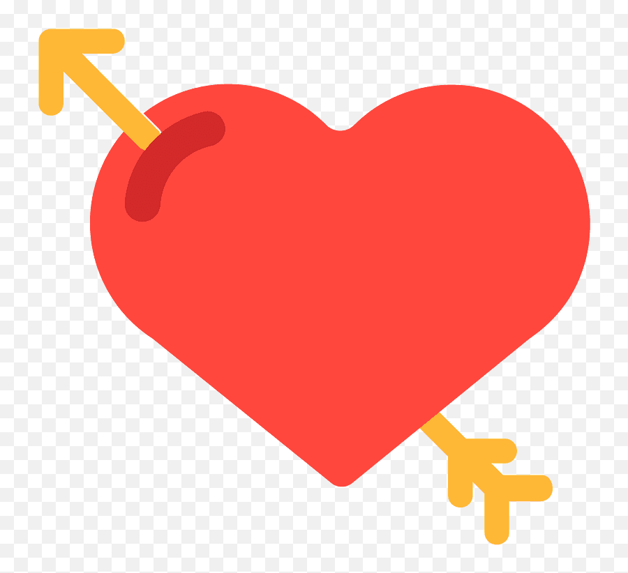 Heart With Arrow Emoji Clipart Free Download Transparent - Emoticon Coração Com Flecha,No Love Emoji