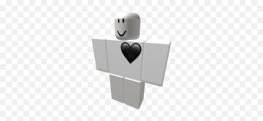 Black Heart Emoji - Roblox Shirt Template,A Black Heart Emoji