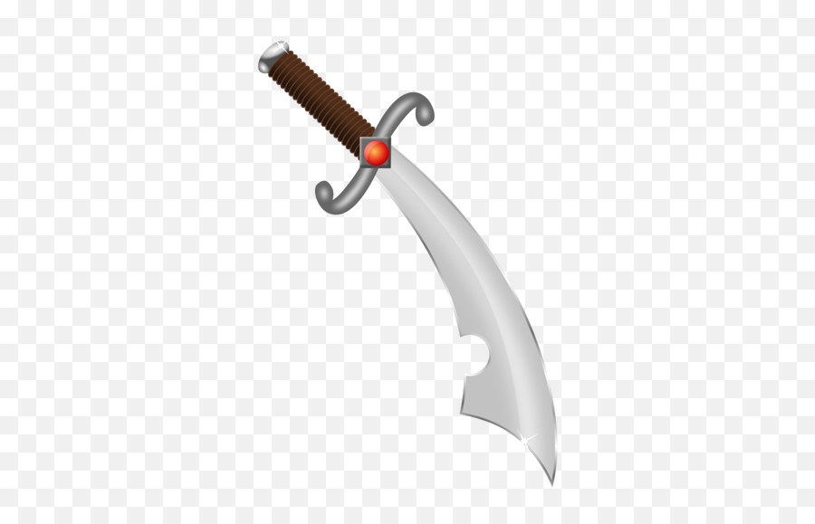 Curved Word Vector Image - Sword Clipart Emoji,Knife Shower Emoji