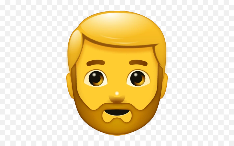Beard Man Emoji - Guy Emoji,Man Emoji
