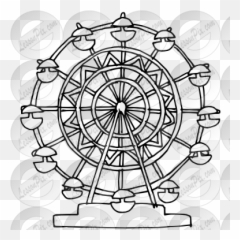 Ferris Wheel Drawing - Ferris Wheel Drawing Emoji,Ferris Wheel Emoji