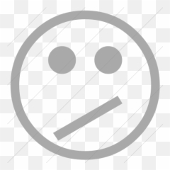 Iconsetc Simple Gray Classic Emoticons Confused Face - Circle Emoji