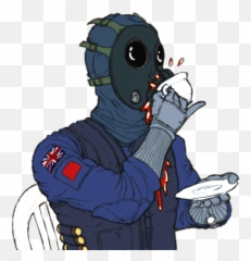 Someone Else Made The Drawing But After I Did Some Editing - Rainbow Six Siege Angry Thatcher Emoji,Gas Emoji