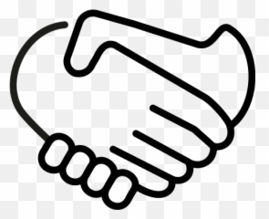 Openmoji - Hand Shake Drawing Simple Emoji,Black Emoji Pants