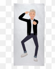 Ellen Show Emoji Beach Towel - Transparent Png Degeneres
