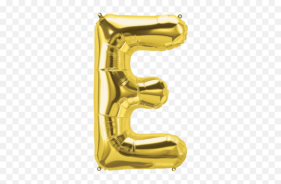 Gold Letter E Balloon - Letter E Balloon Rose Gold Emoji,Letter E Emoji