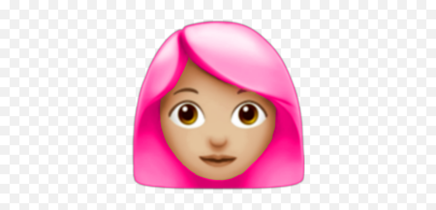 Whatsappemoji Pinkemojis Emojis Pink - Girl On Laptop Emoji,Pink Hair Emoji