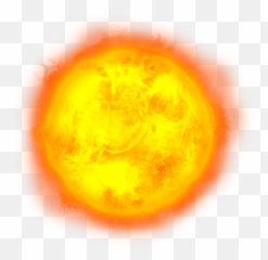 Sun Star Fire Space Sticker - Real With Transparent Background Emoji