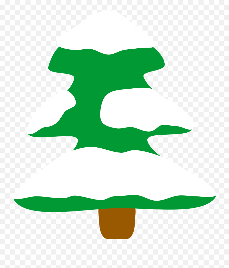 Snowy Christmas Tree Christmas Tree - Png Emoji,Christmas Carol Emoji