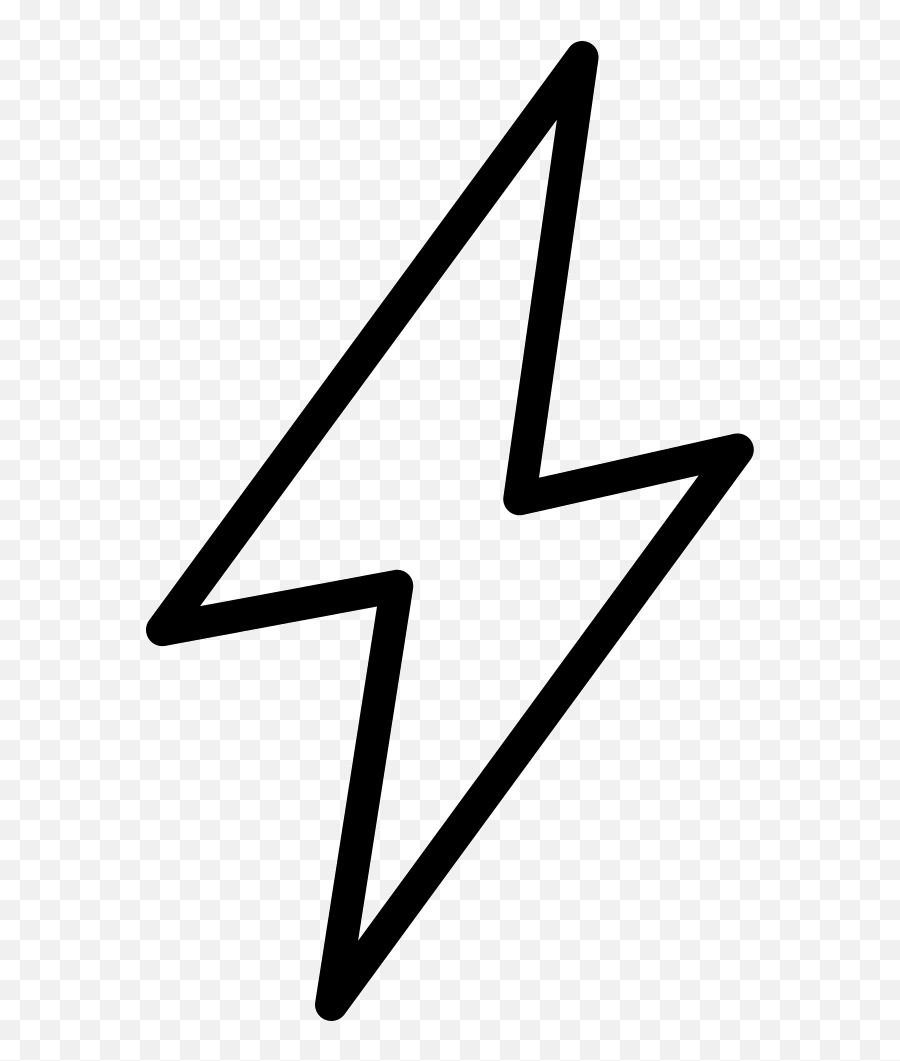 Lightning Symbol White Png Clipart - Lightning Bolt Outline Png Emoji,Lightning Emoji Transparent