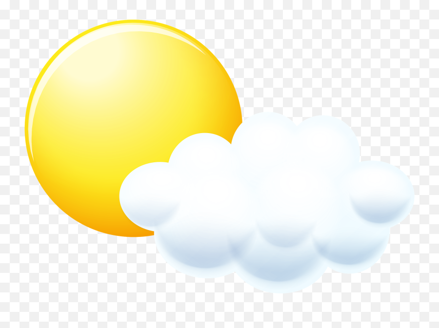 Pngsector - Transparent Sun And Clouds Emoji,Cloud Earth Emoji