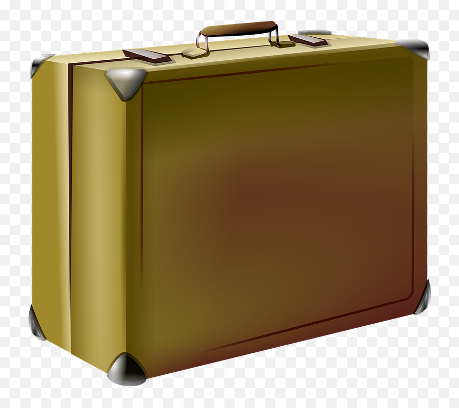Suitcase Luggage Container - Suitcase Clipart No Background Emoji,Briefcase Paper Emoji