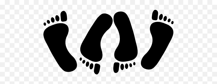 Footprints Inside Footprints Sticker - Footprint Emoji,Footprint Emoji