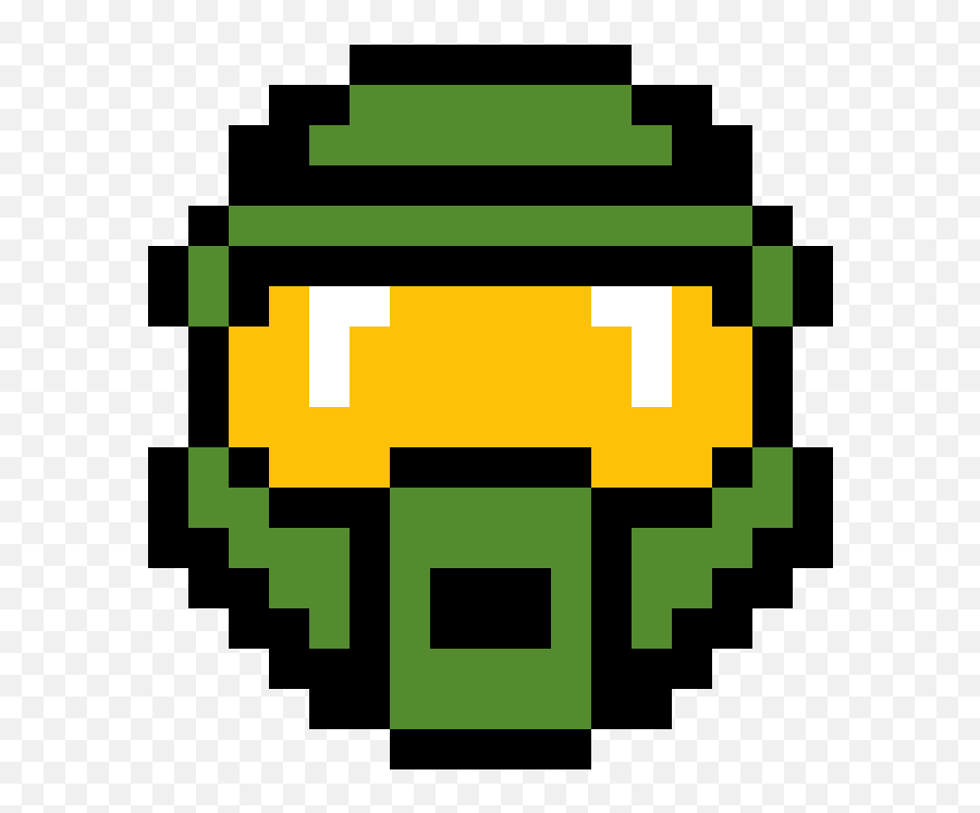Pixilart - Master Chief Helmet Pixel Art Emoji,Master Chief Emoji