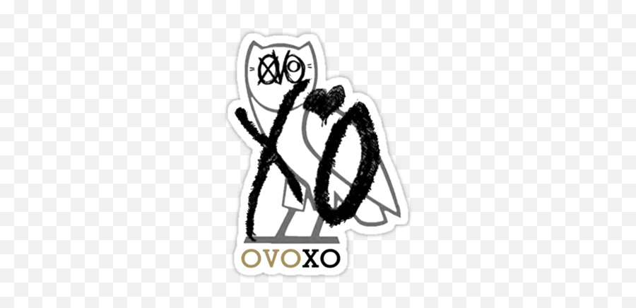 Black Ovo Logo Png - Ovo Xo Tattoo Emoji,Drake Ovo Owl Emoji