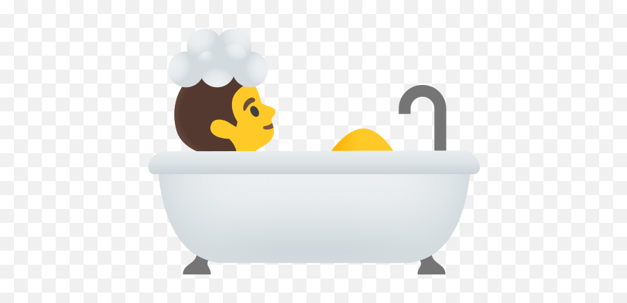 Person Taking Bath Emoji - Bathtub,Plumbing Emoji