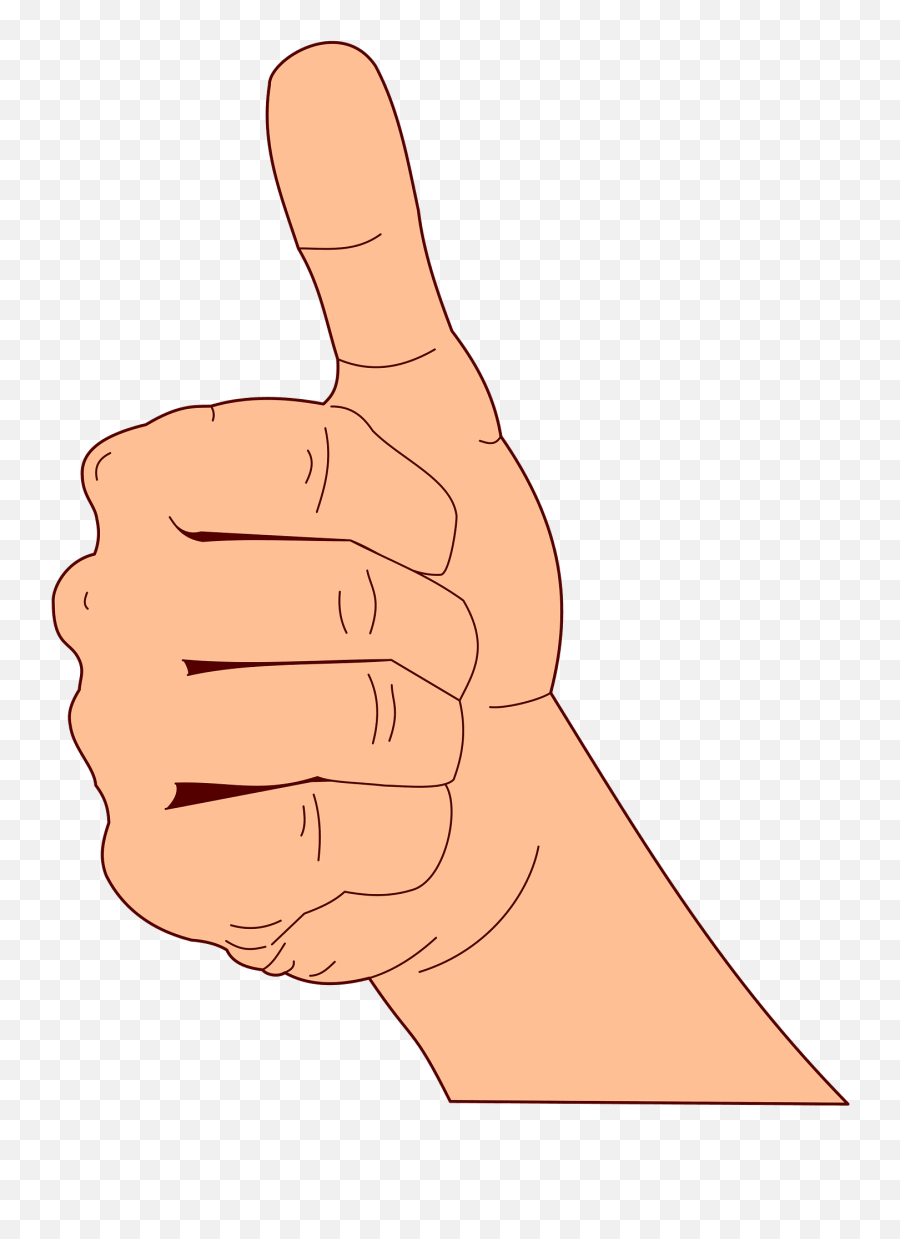 Thumbs Up Gesture Clipart - Thumbs Up Vector Hand Png Emoji,Shaka Emoji