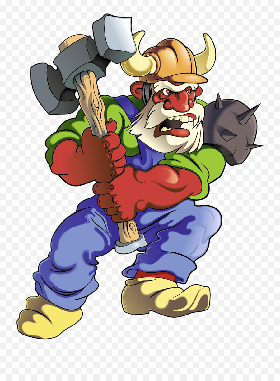 Dwarf Miner Angry - Fictional Character Emoji,Viking Emoji
