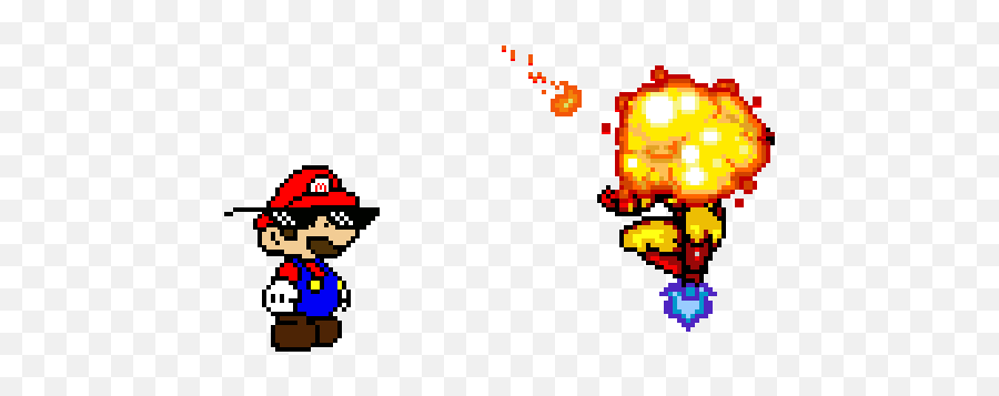 Pixilart - Explosion Pixel Art Png Emoji,Fireball Emoji