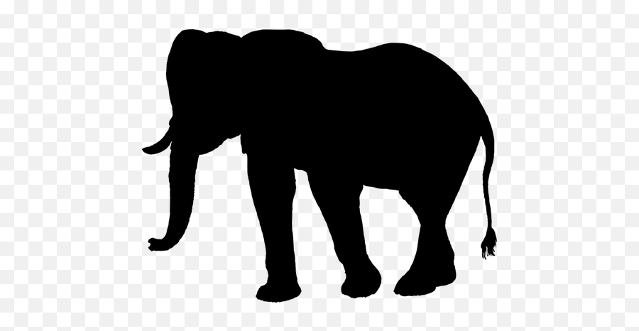 Éléphant Silhouette Clip Art Graphique - Elephant Clip Art Black Emoji,Elephant Emoji
