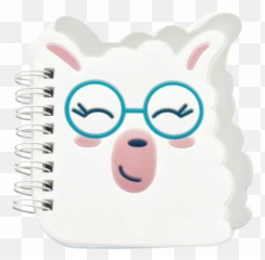 Llama Mini Notebook - Cartoon Emoji