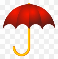Red Umbrella Vector Image - Clipart Emoji