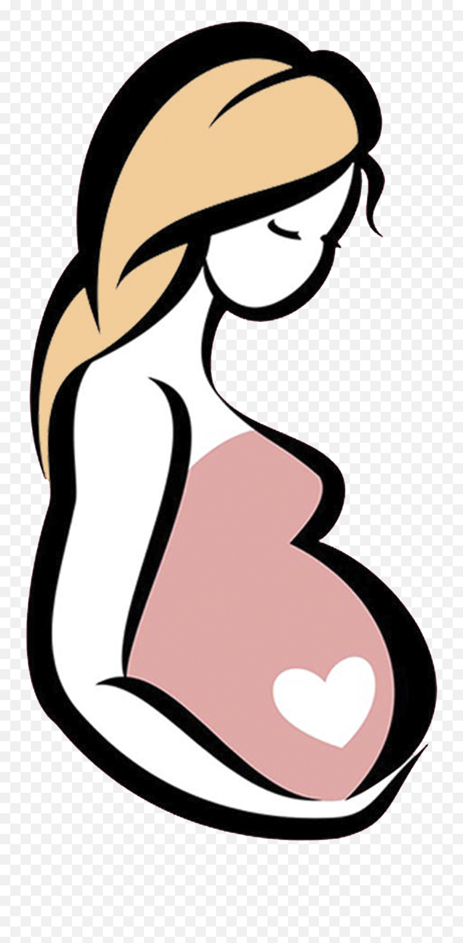 Pregnant Clipart - Silhouette Pregnant Women Cartoon Emoji,Pregnant Woman Emoji