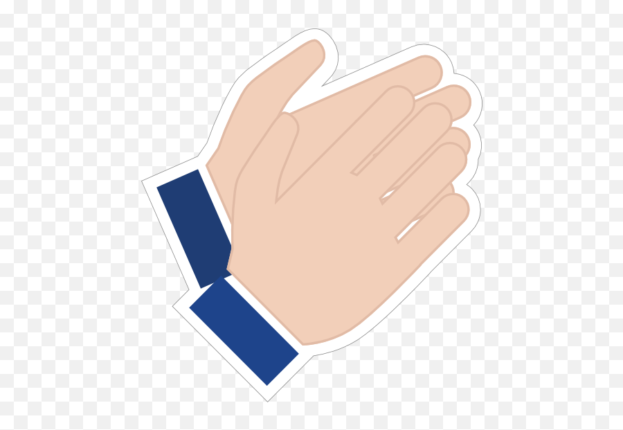 Hands Clapping Emoji Sticker - Clapping Emoji Png,Hands Clapping Emoji