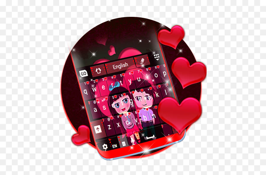 Love Keyboard Theme 1 - Love Keyboard Theme Download Emoji,Go Keyboard Emoji