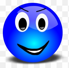 Smiley Png Images Free Download - Blue Face Clip Art Emoji