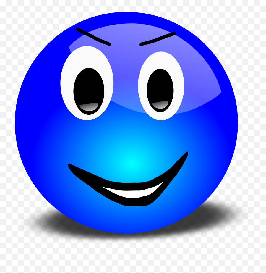Smiley Png Images Free Download - Blue Smiley Face Clip Art Emoji,Smiley Face Emojis