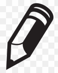 Pencil Silhouette - Black And White Pencil Clip Art Emoji,Flip You Off Emoji