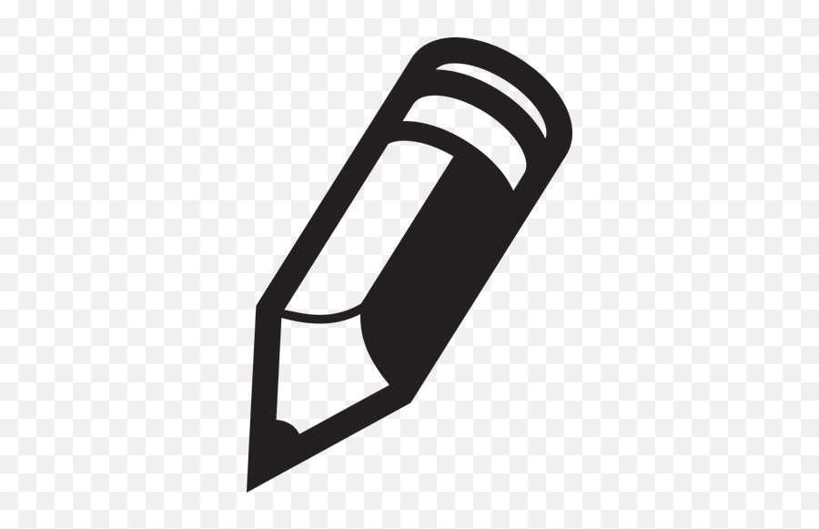 Pencil Silhouette - Black And White Pencil Clip Art Emoji,Flip You Off Emoji