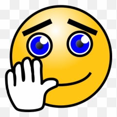 Farewell Face Clip Art At Clker - Say Hello For Coloring Emoji,:v Emoticon