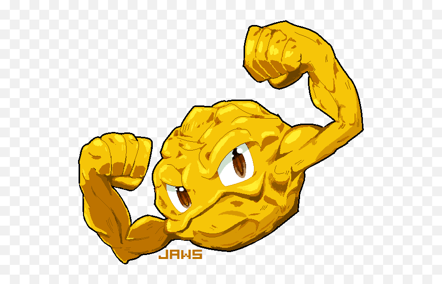 Geodude Transparent Shiny Picture - Shiny Geodude Fanart Emoji,Jaws Emoji