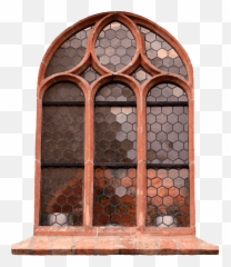 Window Old Framework Design Glass - Png Emoji