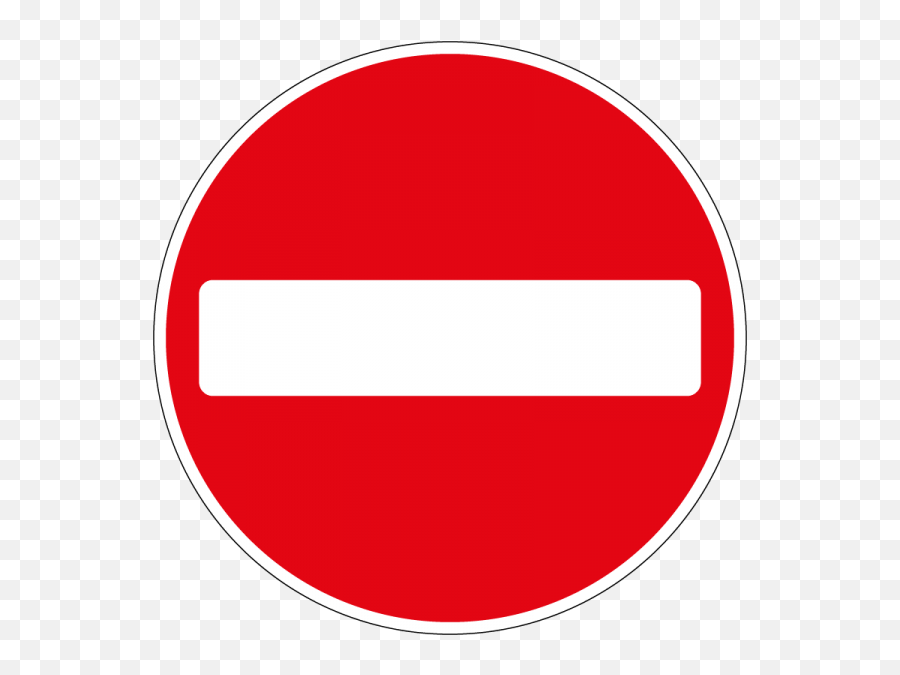 No Entry - No Entry Sign Clipart Emoji,No Entry Emoji