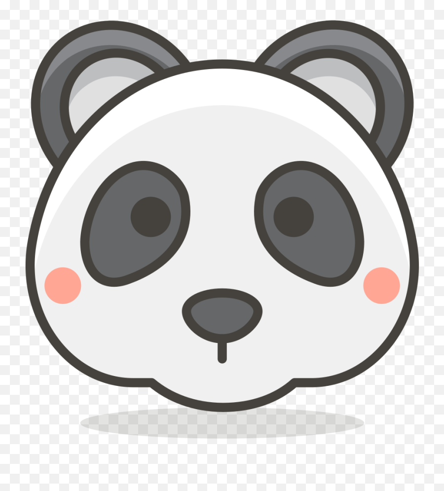 478 - Symmetrical Animal Faces Cartoon Emoji,Panda Emoji