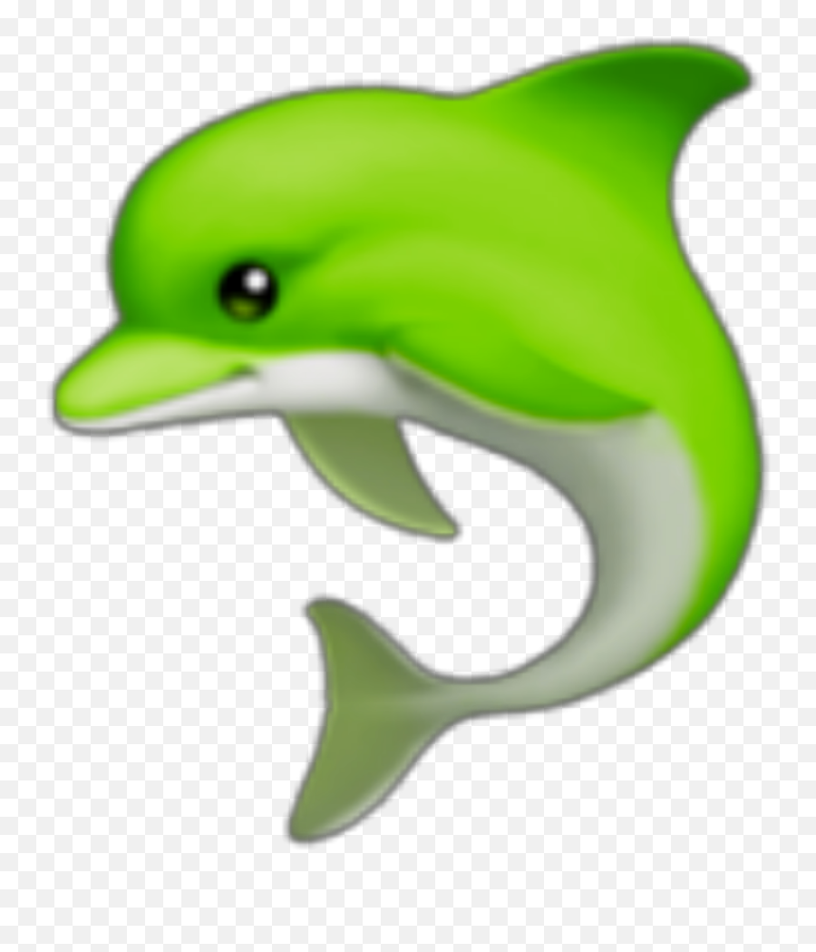 Emoji Dauphin Ocean Vert Green Remix,Marine Emoji