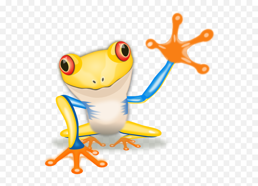 Free Animated Smiley Faces Waving Goodbye Download Free - Yellow Frog Clipart Emoji,Waving Emoticon