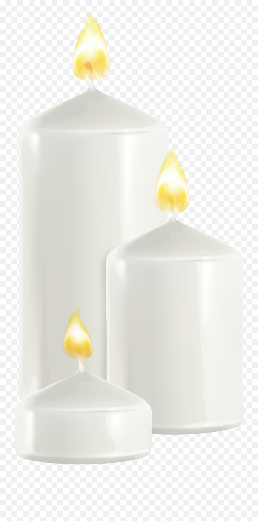 Clipart Candle Emoji Transparent - White Candles Hd,Emoji Candles