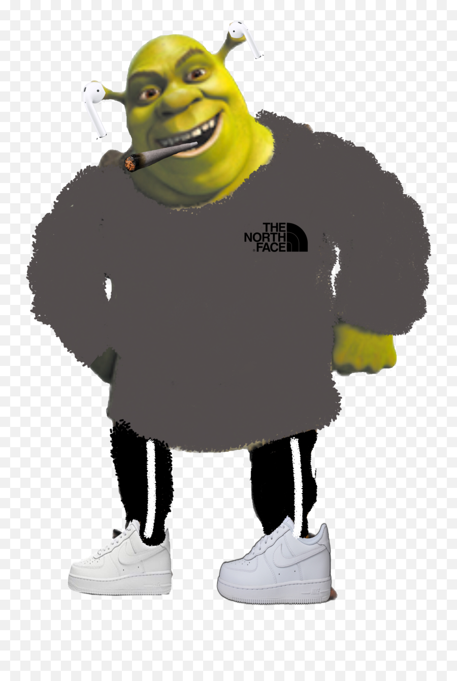 Shrek Roadman British Freetoedit - Sticker By Init Roadman Shrek Emoji,British Emoji