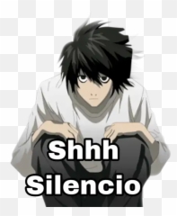 Boys Sticker För Whatsapp - L Death Note Emoji,Emoji Shhh