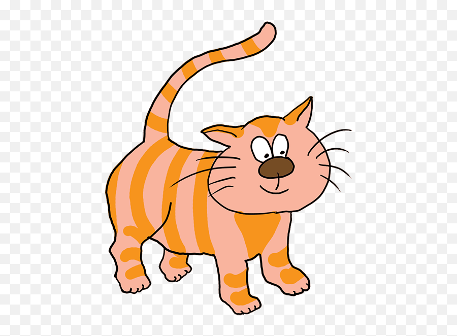 Fat Cat Clip Art Cute Orange Kitten Clip Art Cats 2 Image - Cat Clipart No Background Emoji,Kitten Emoji
