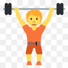 Person Lifting Weights Emoji -