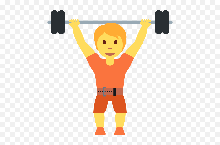 Person Lifting Weights Emoji - Person Lifting Weight,Bodybuilder Emoticon