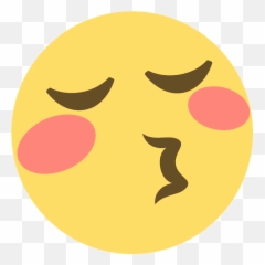 Kissing Face With Closed Eyes Emoji - Discord Emote