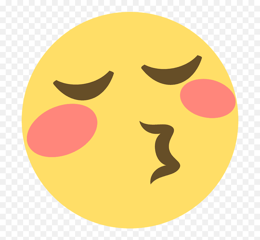Kissing Face With Closed Eyes Emoji - Discord Emote Kiss,Kissy Face Emoji