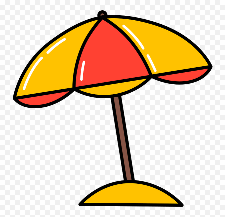 Beach Umbrella Clipart - Dot Emoji,Beach Umbrella Emoji