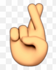 Sjin Skin Skintone Tone Peachy Emojis Emojiiphone - Fingers Crossed